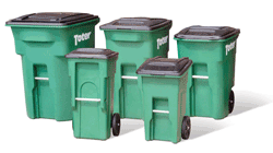 carts bins recycling curbside