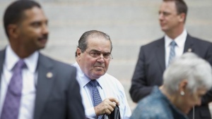 Supreme Court Justice Antonin Scalia arrives to the annual Red Mass held at the Cathedral of St. Matthew the Apostle in Washington D.C. on September 30, 2012.    REUTERS/Benjamin Myers